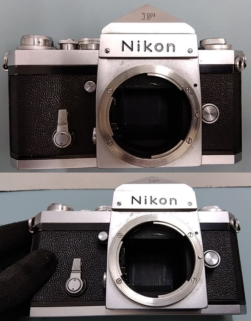 Nikon F 前期 Eye Level Silver Body MF SLR Film Camera アイレベル シルバー ボディ フィルムカメラ ニコン 富士山マーク #2179