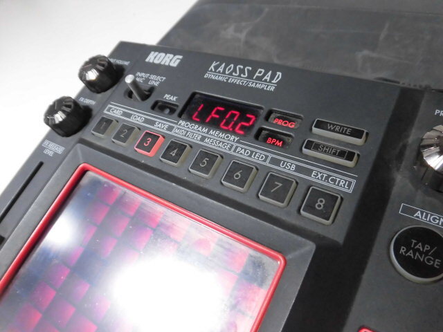 **557 KORG Korg KAOSS PAD KP3 Kaoss Pad DJ effector electrification 0 AC less operation not yet verification **