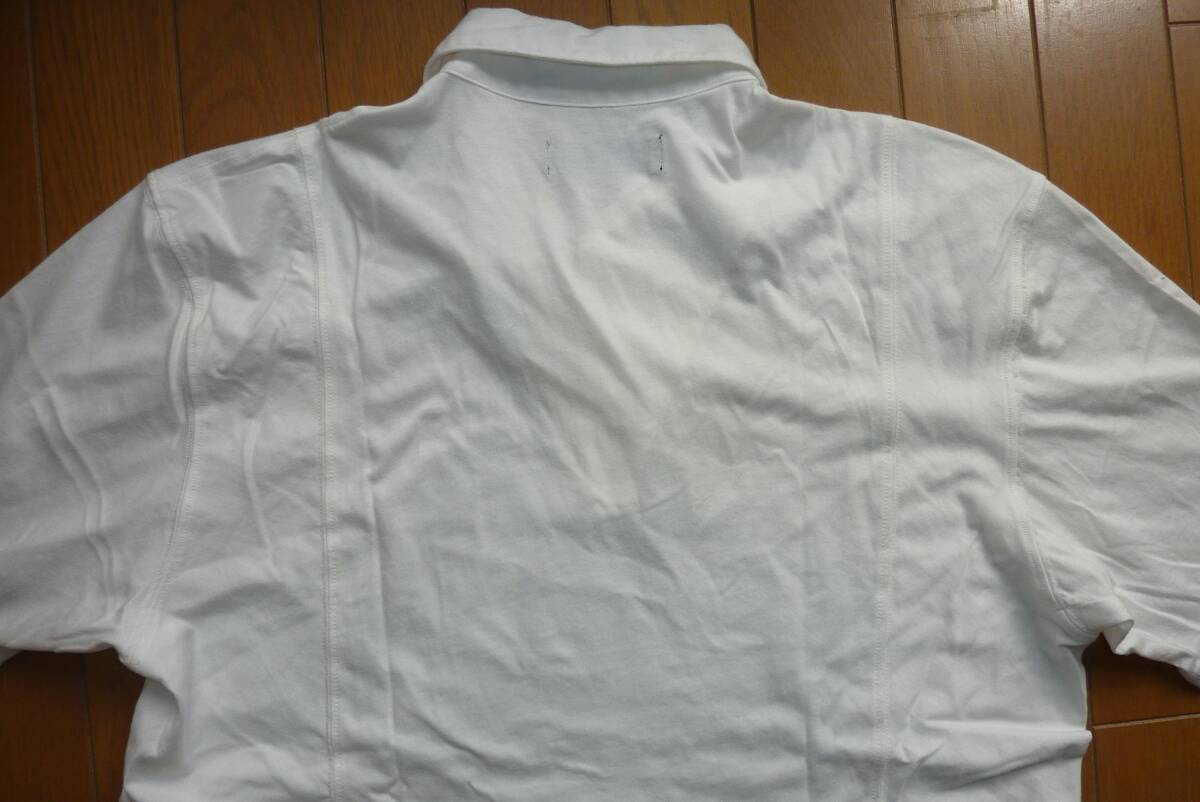 * прекрасный товар 0nano*universe Pattern made fit рубашка-поло () рубашка-поло с коротким рукавом белый XL прекрасный Silhouette tere Work 0*