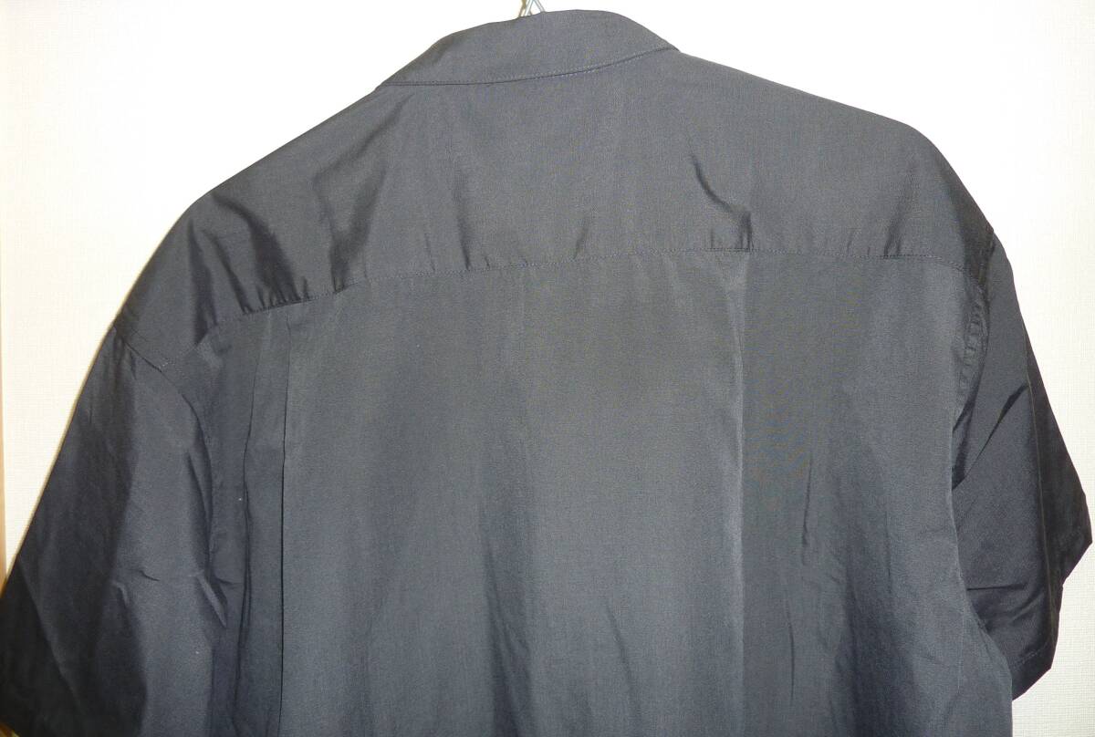 * новый товар померить только [UR TECH Smart Linen Touch]linen рубашка с коротким рукавом угольно-серый размер M Roo z Fit over длинный рубашка бирка есть 