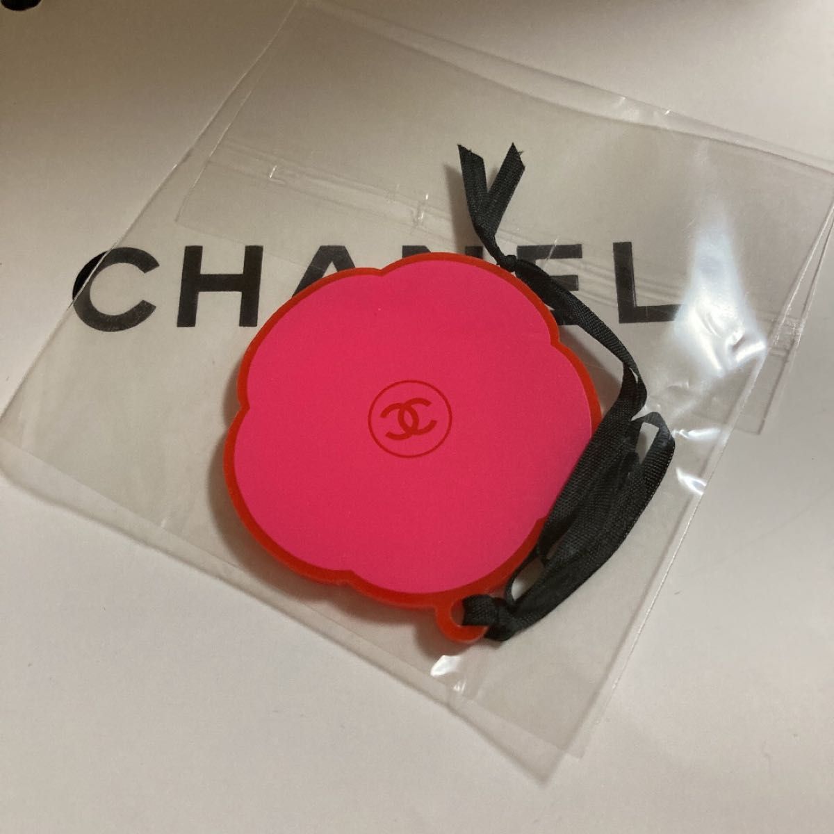 CHANEL/ココマークピンクフラワー/チャームストラップ