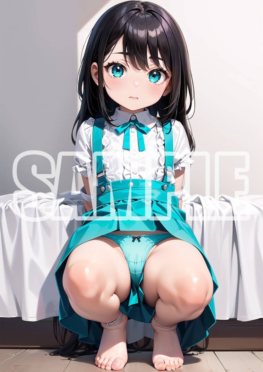 2501【高品質☆A4サイズポスター】アートポスター セクシー 美女 美少女 制服 下着 イラスト かわいい 女の子 同人 オリジナル アニメ_画像1