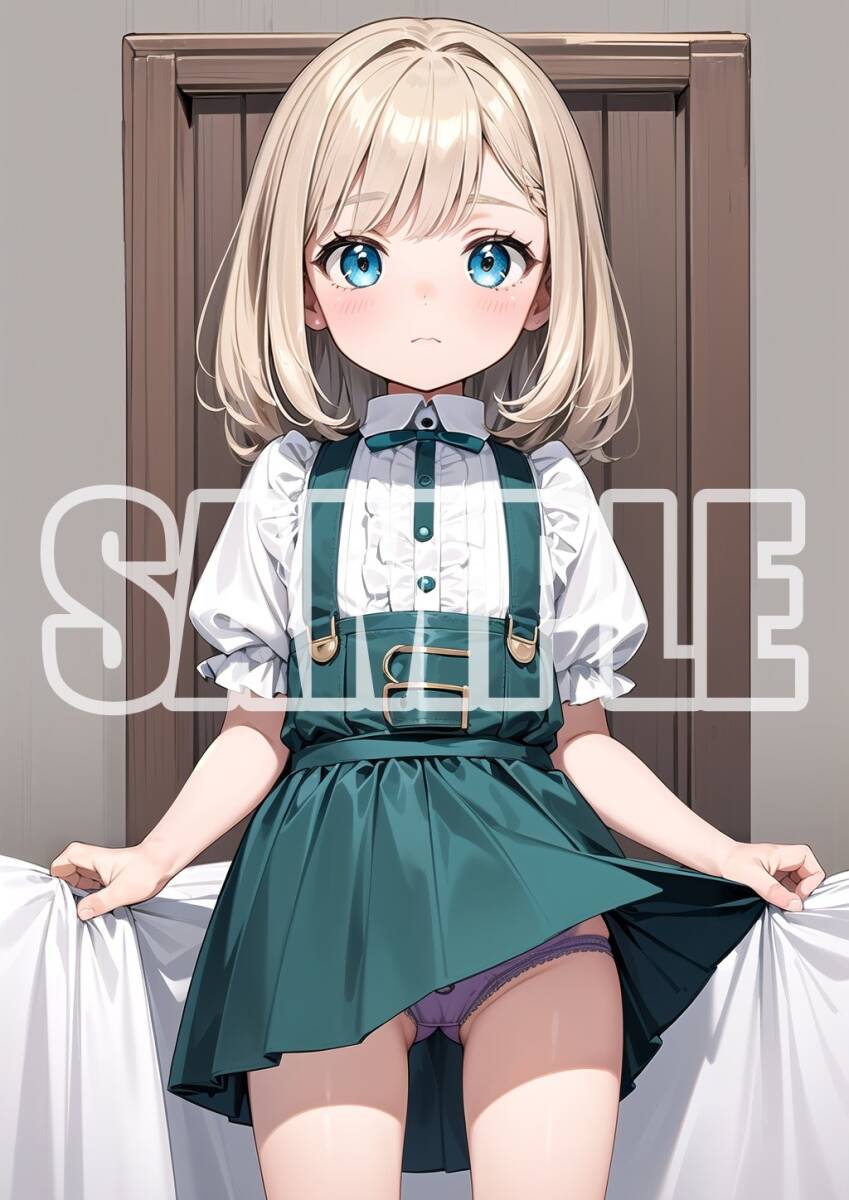 2584【高品質☆A4サイズポスター】アートポスター セクシー 美女 美少女 制服 下着 イラスト かわいい 女の子 同人 オリジナル アニメ_画像1