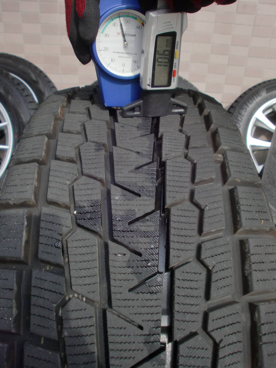 新同 23年製 ヨコハマ GRASS & ほぼ10分山 iceGUARD G075 235/60R18set CR-V X-TRAIL CX-60等に 手渡し大歓迎 送料安！の画像8