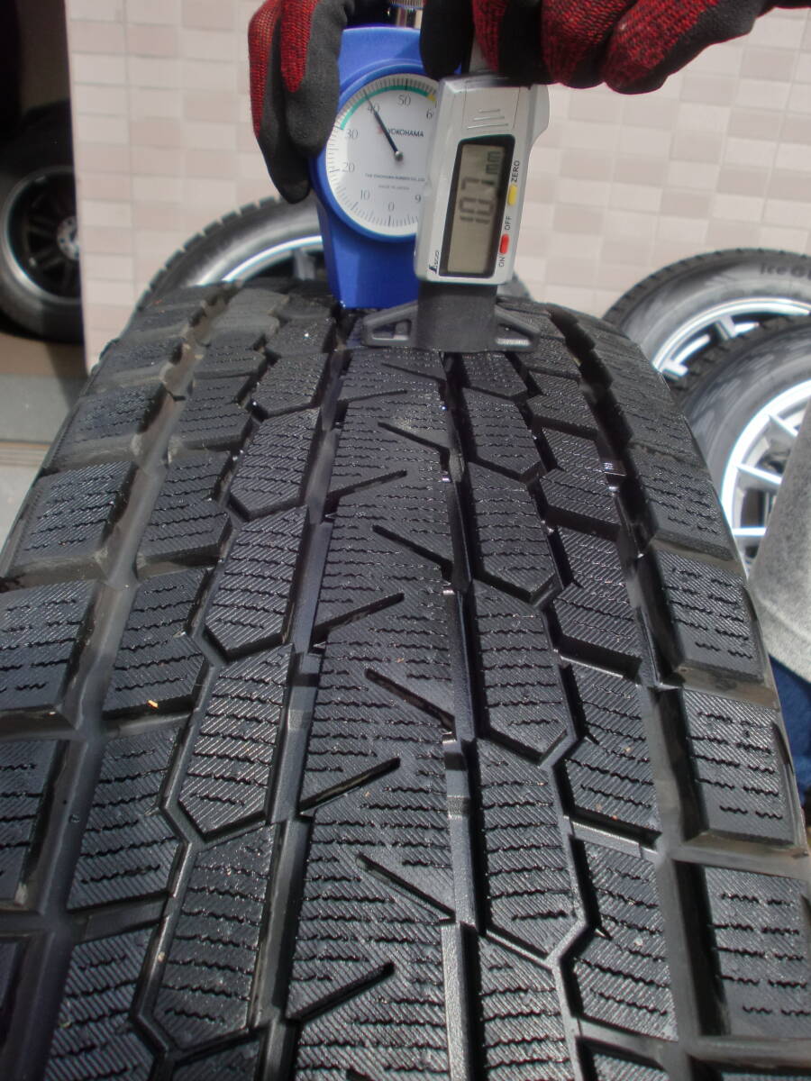 新同 23年製 ヨコハマ GRASS & ほぼ10分山 iceGUARD G075 235/60R18set CR-V X-TRAIL CX-60等に 手渡し大歓迎 送料安！の画像9