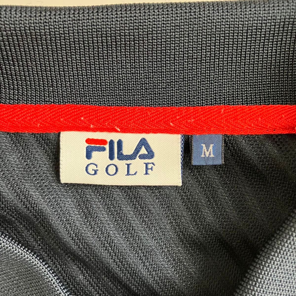 FILA GOLF フィラゴルフ　ゴルフウェア　メンズポロシャツ　半袖　Mサイズ　【USED】