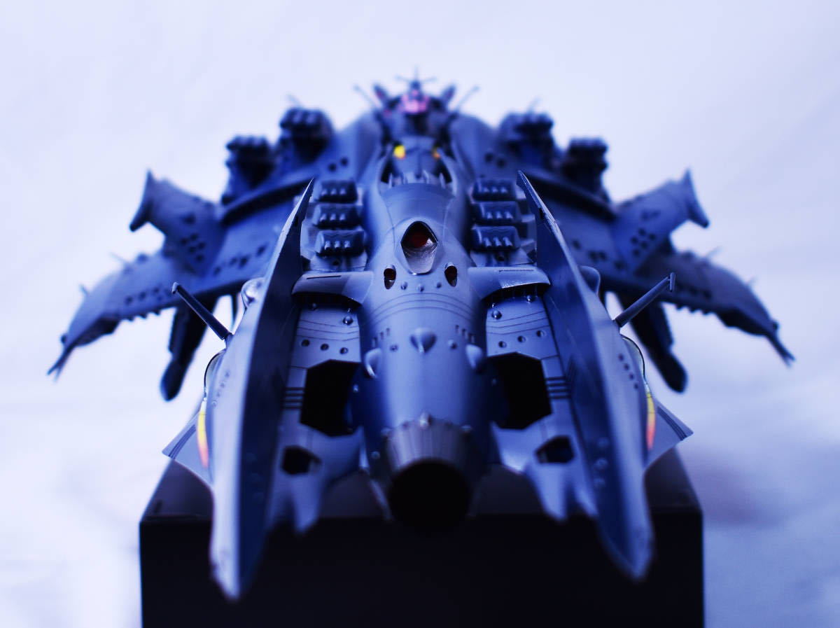 宇宙戦艦ヤマト2199 1/1000 大ガミラス帝国軍 デウスーラ2世 3D出力パーツ 上級者向け_完成見本。オークションには含まれません。