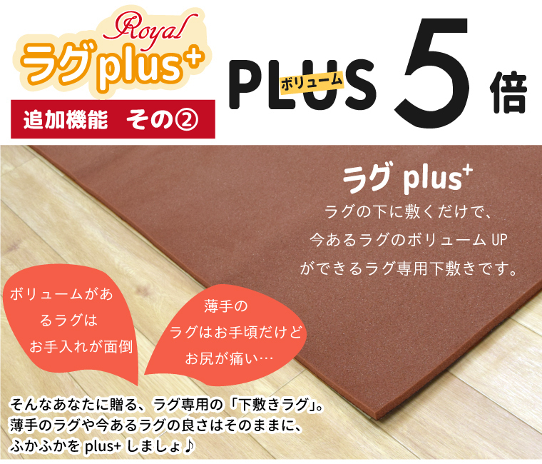 セール 1,000円値下げ中 ラグ ラグマット 下敷きラグ 厚手 低反発 ウレタン 滑り止め 1畳 約90×180cm ふかふか 防音 アンダーラグ rrp_画像4