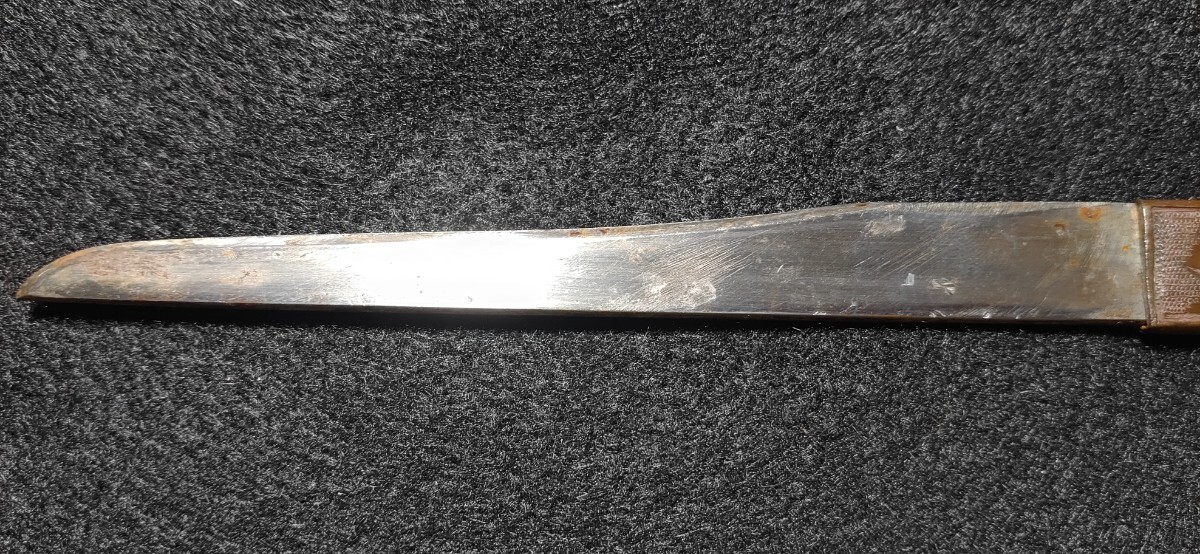日本刀装具 小柄穂先小刀付 時代物 金工 ①の画像4
