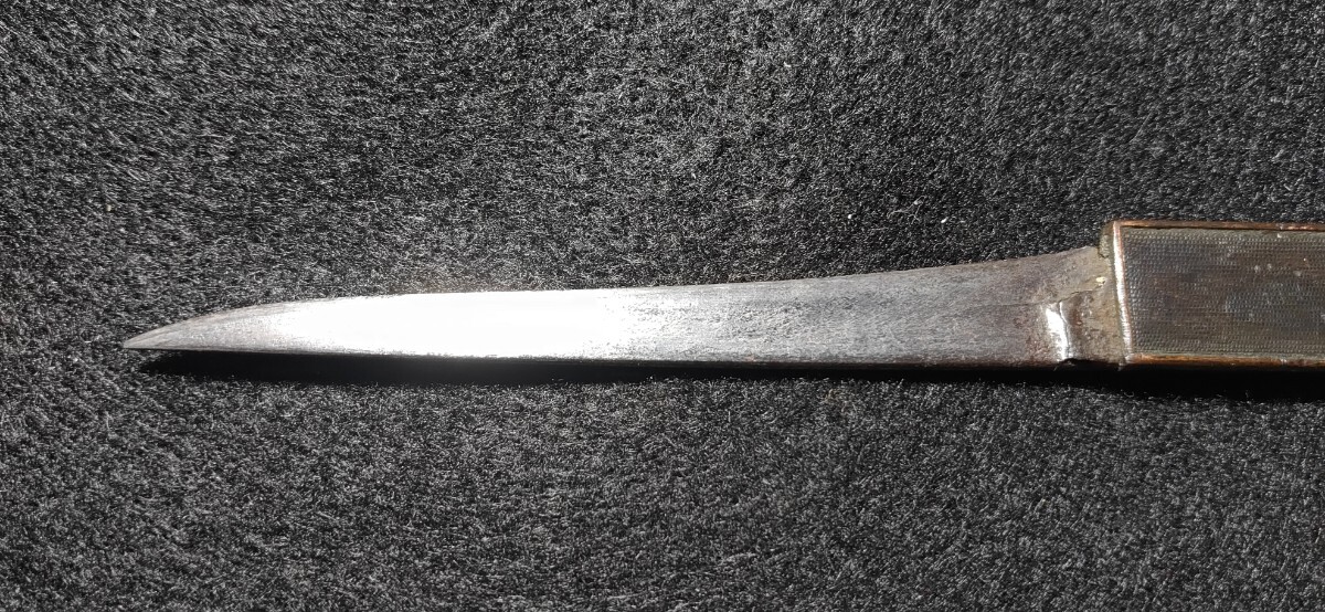 日本刀装具 小柄穂先小刀付 時代物 金工 ④の画像4