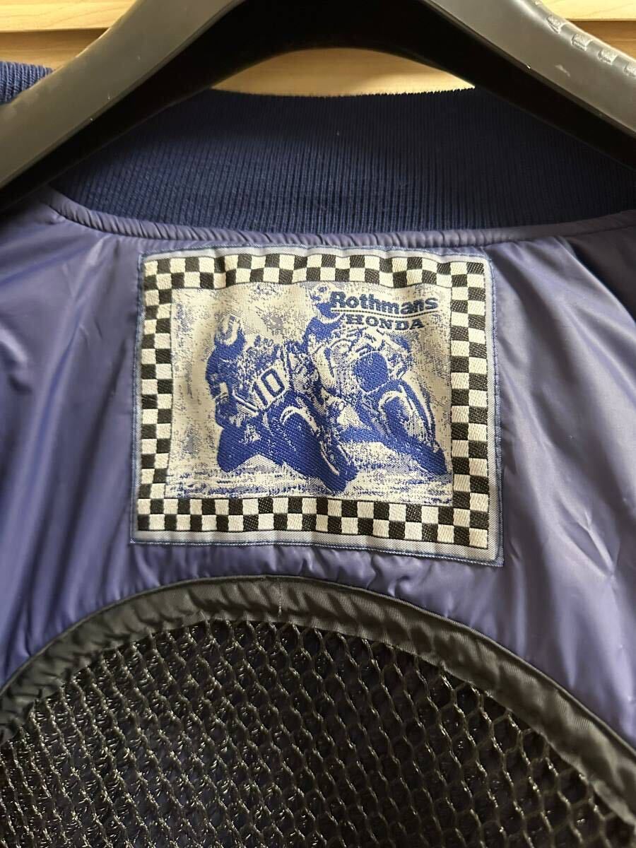  未使用 ロスマンズ Rothmans ホンダ honda レーシング 豪華刺繍ロゴ ジャケット Mサイズ NSR CBRの画像7