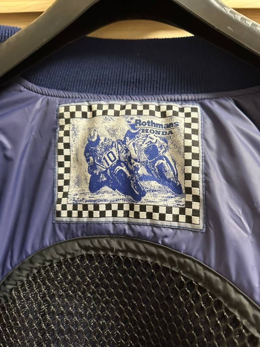  未使用 ロスマンズ Rothmans ホンダ honda レーシング 豪華刺繍ロゴ ジャケット Lサイズ NSR CBRの画像7
