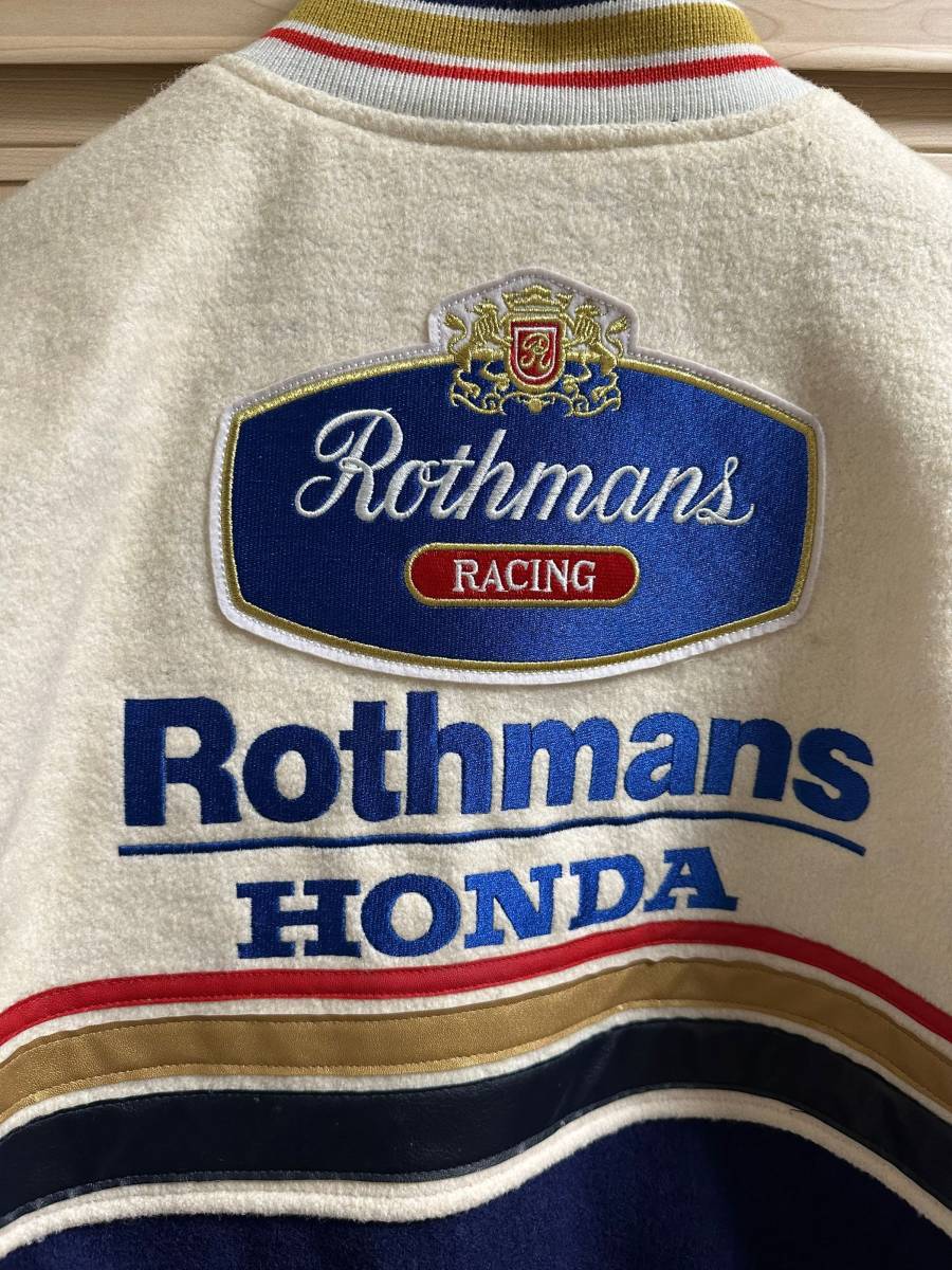  未使用 ロスマンズ Rothmans ホンダ honda レーシング 豪華刺繍ロゴ ジャケット XLサイズ NSR CBRの画像6