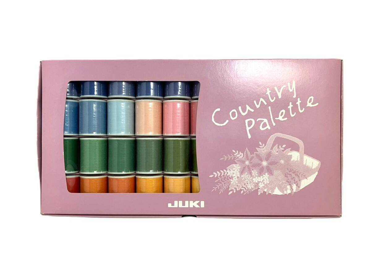 (CH)【未使用品】JUKI/ジューキ Country Palette/カントリーパレット ミシン糸 39色 40巻 刺繍下糸付 裁縫 ハンドクラフト（CH760）の画像1