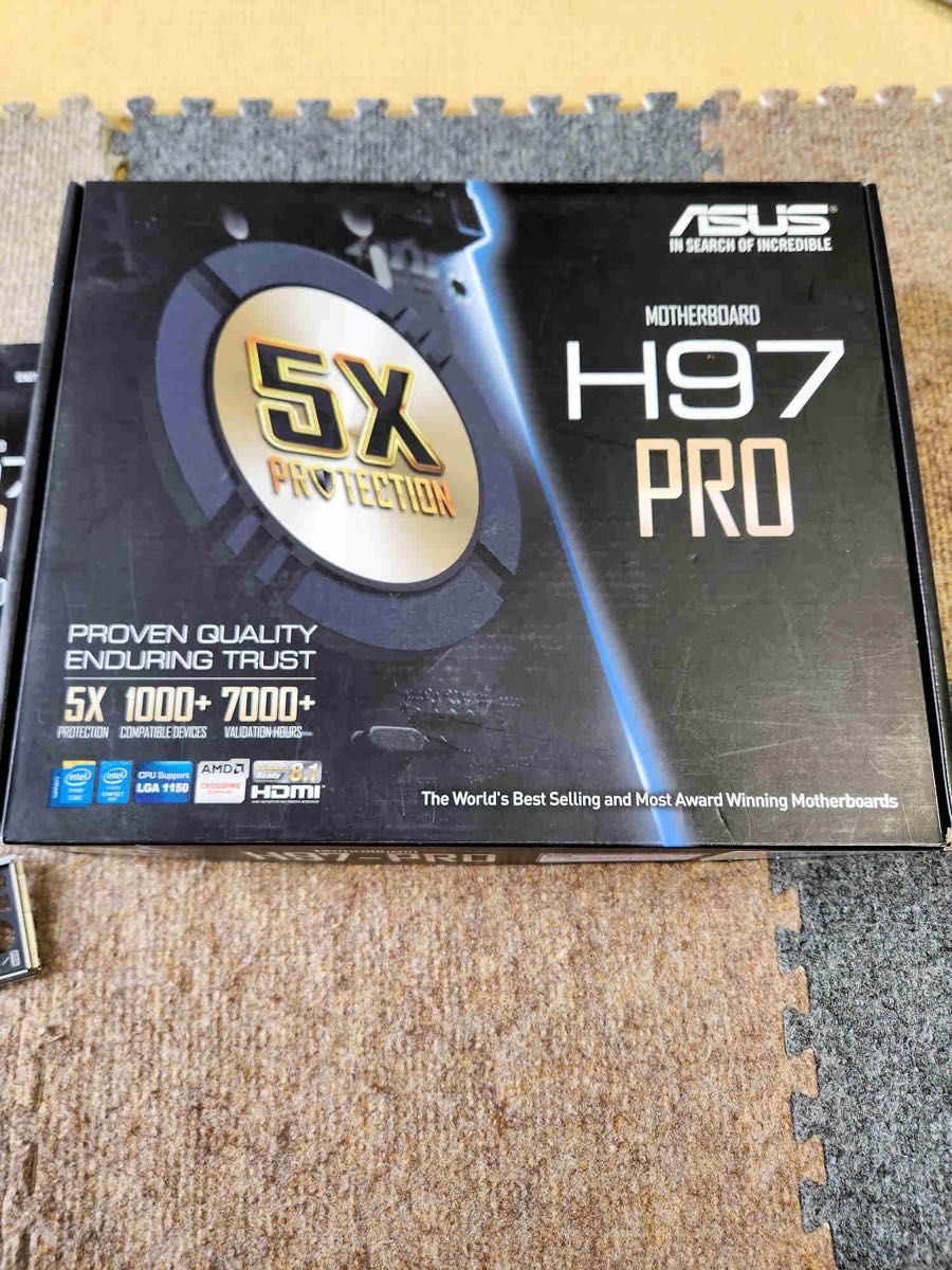 マザーとCPUとメモリーのセット　ASUS H97 PRO + CORSAIR 4G×4枚 ＋ i7 4790k