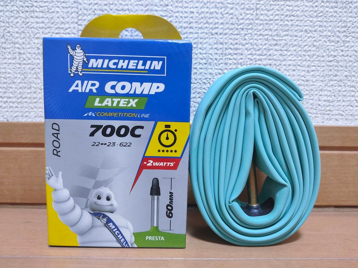 MICHELIN ミシュラン インナーチューブ ラテックスチューブ AIRCOMP A1 700×22/23C