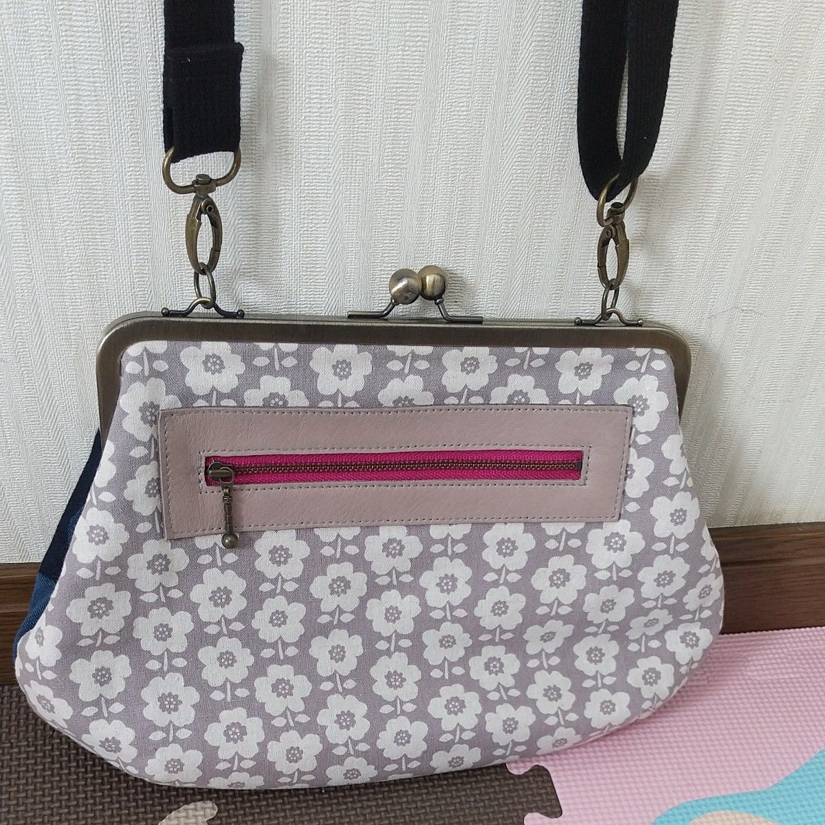 専用　ハンドメイド がま口 ショルダーバッグ