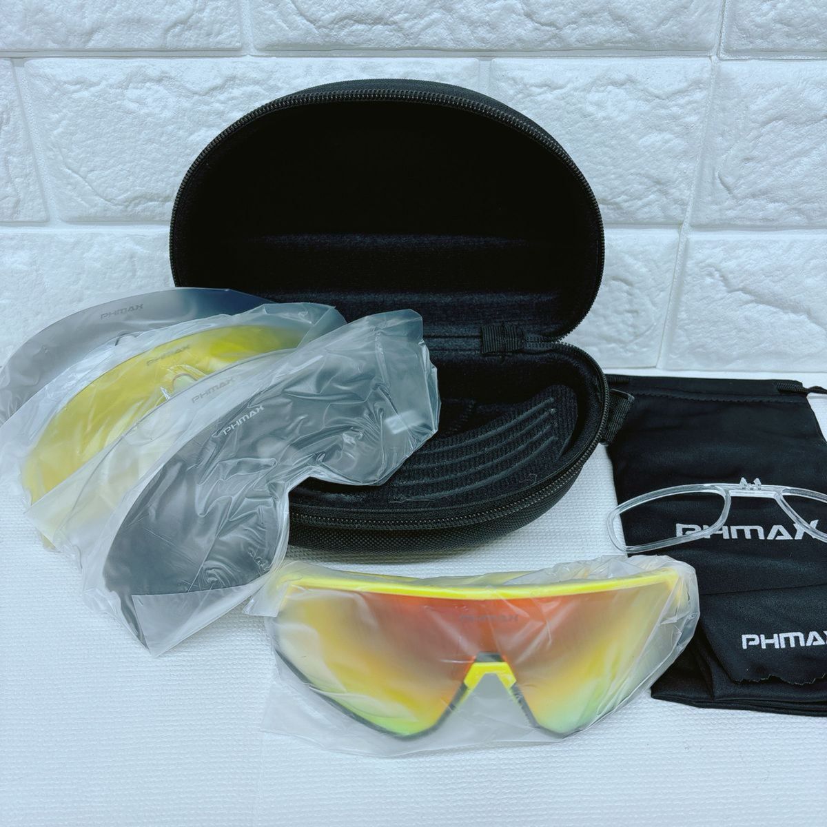 Phmax 偏光スポーツサングラス UV400紫外線防止 