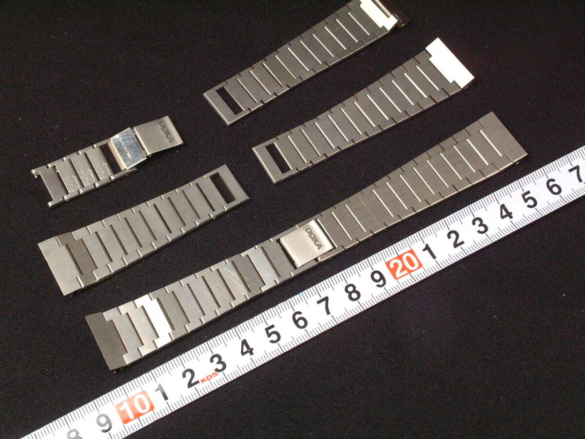 DOXA ドクサ 純正メタルブレス ステンレス パーツ色々 ラグ幅 22mm (中古/現状品)の画像6