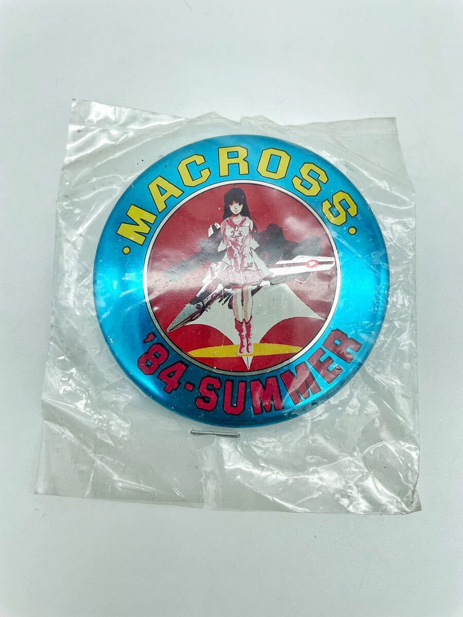 超時空要塞マクロス リン・ミンメイ 缶バッジ 1984年 昭和レトロ 当時物 MACRSS '84-SUMMERの画像1