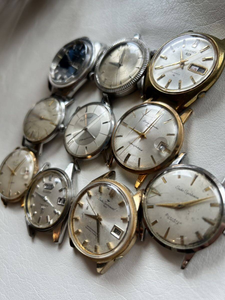 SEIKO CITIZEN オリエント リコー エニカ 機械式腕時計フェイス10個セットジャンクの画像7