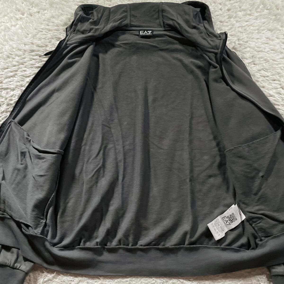 beautiful goods /XL size * Emporio Armani jersey setup Parker jacket shorts EMPORIO ARMANI EA7 Logo line tape 