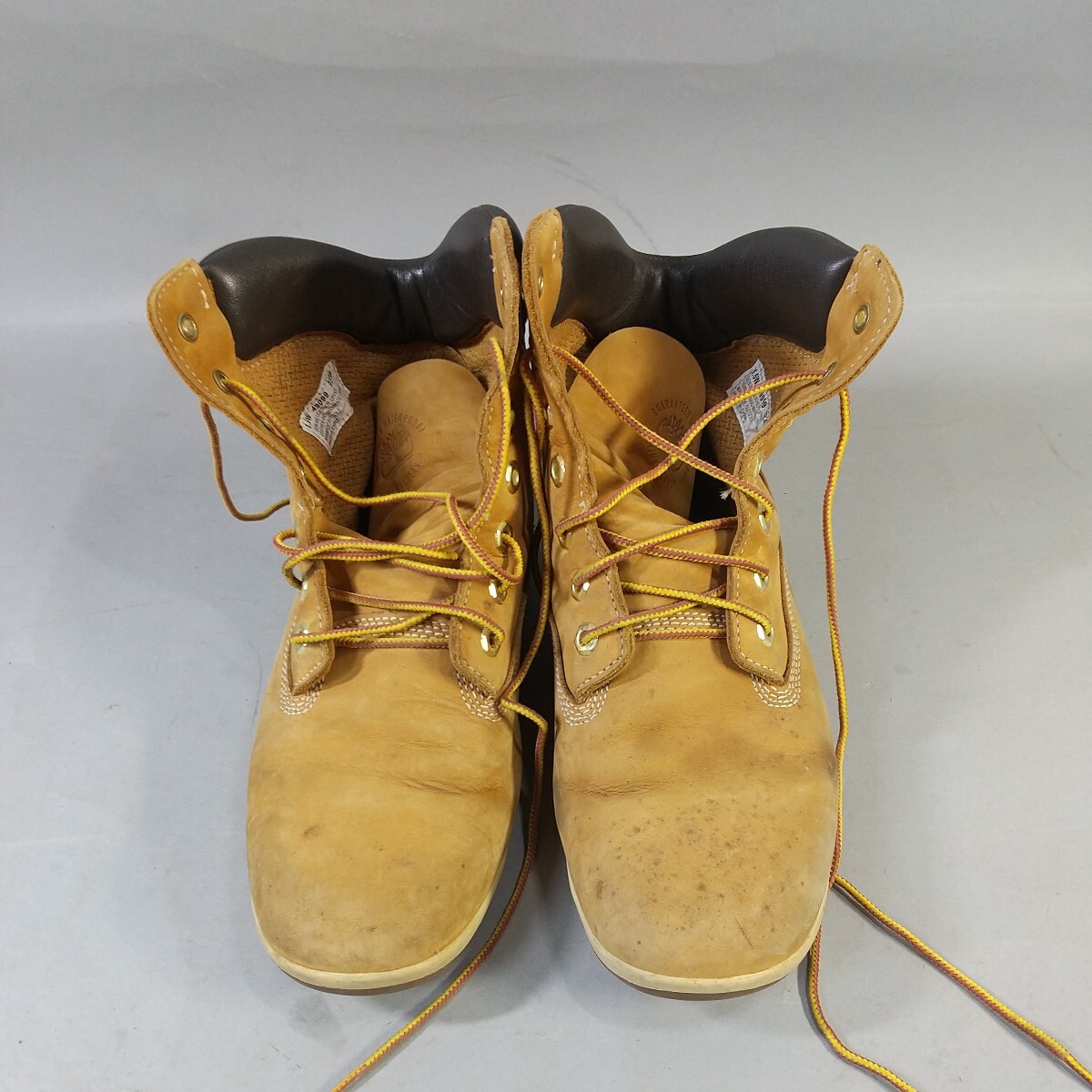 9665■同梱NG Timberland ブーツ 8.5W 26.5cm相当 ティンバーランド シミありの画像5