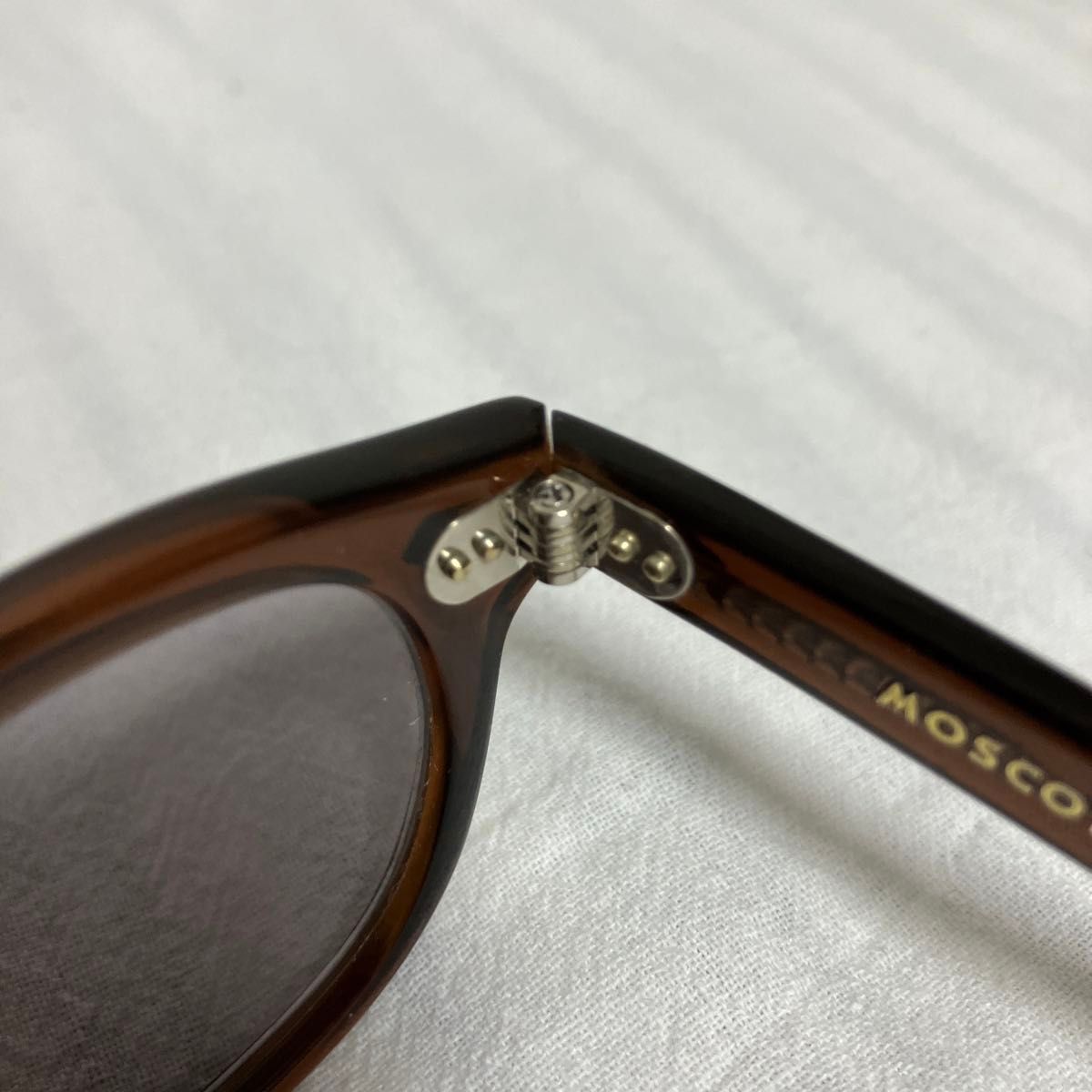 お値引き不可【美品】モスコット/レムトッシュ ブラウン 46 お値引き不可【美品】モスコット/レムトッシュ ブラウン 46