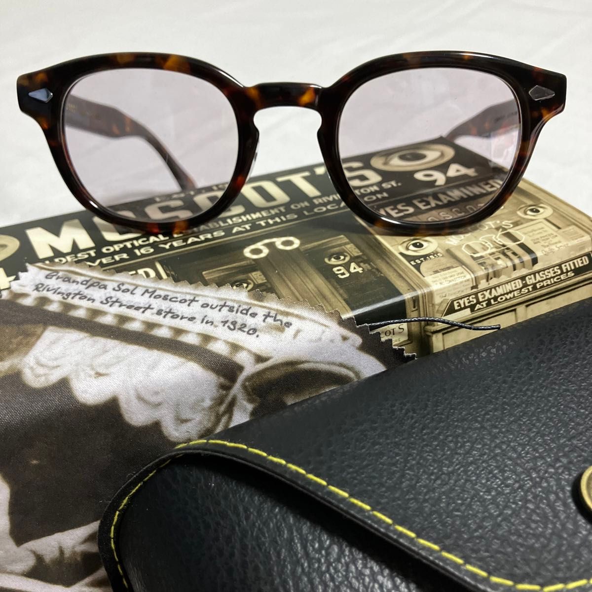 MOSCOT/LEMTOSH モスコット/レムトッシュ べっ甲 46サイズ 度 MOSCOT/LEMTOSH モスコット/レムトッシュ べっ甲 46サイズ 度