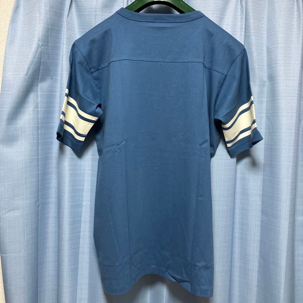 【新品未使用】Champion/チャンピオン ウィンザーブルー ナンバリングフットボールTシャツ XLサイズ