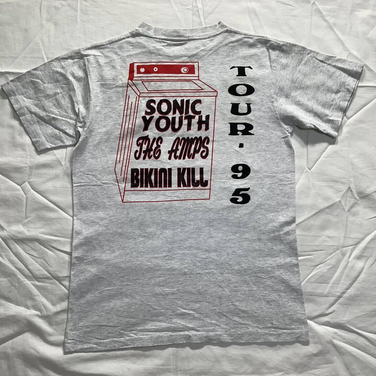 スペシャル! 1995 Sonic Youth Bikini Kill Tour パーキングロット 両面プリント ヴィンテージ Tシャツ 80s 90sの画像2