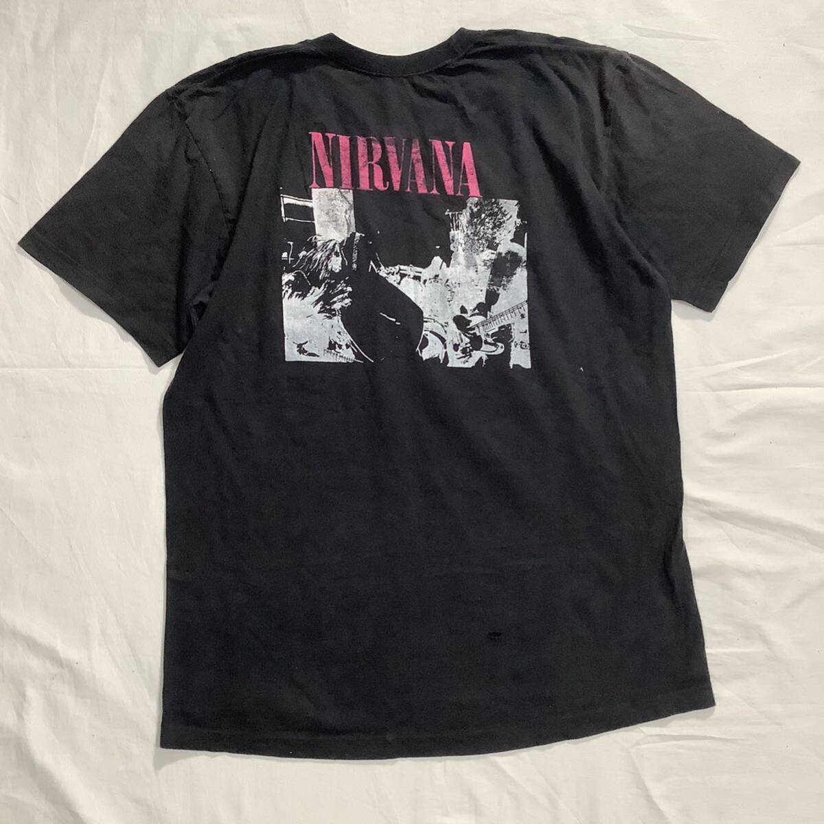 超スペシャル! 1990年ライブ限定 Nirvana × Sonic Youth 関係者 カート・コバーン着用 Bleach & Gooヴィンテージ Tシャツ 80s 90sの画像3