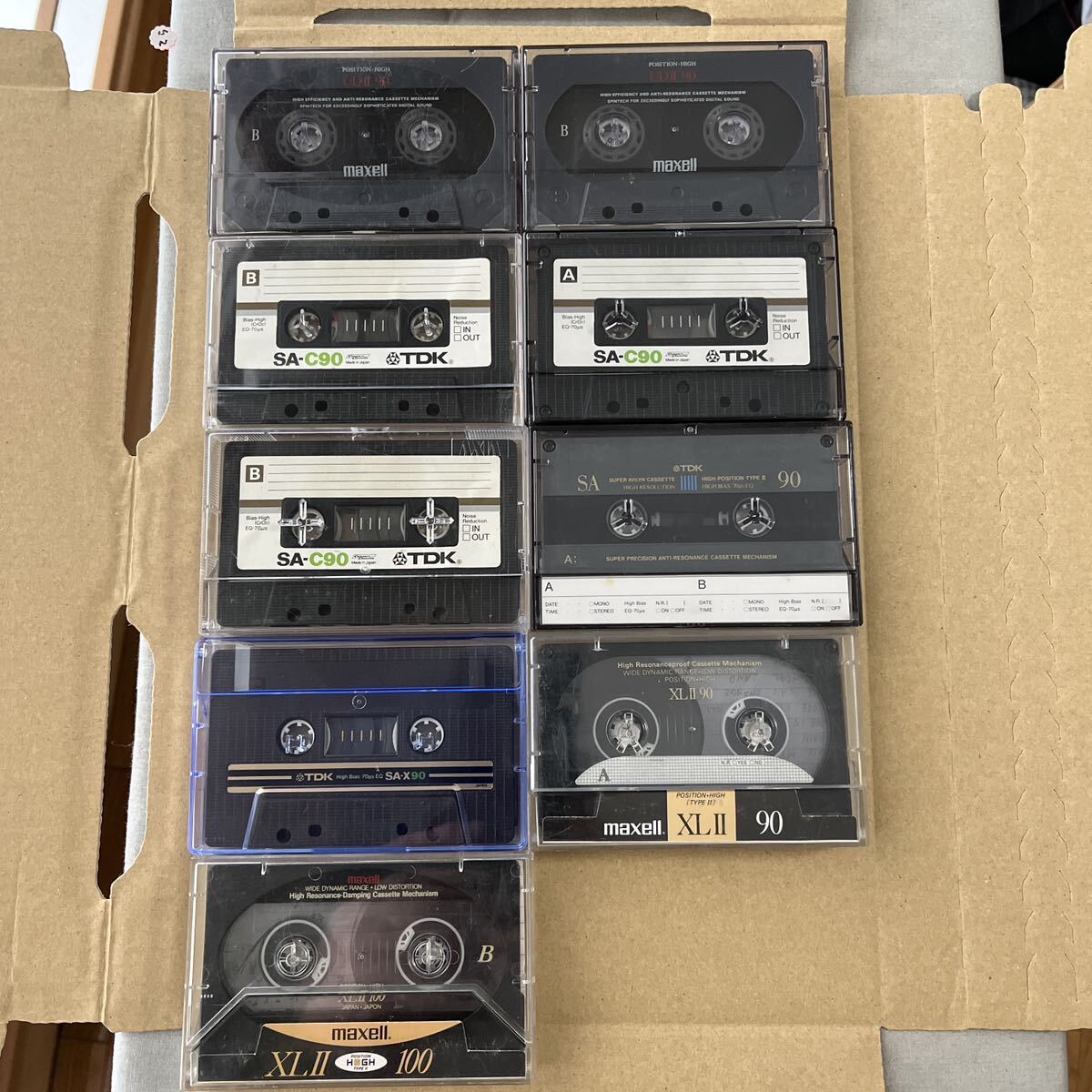 カセットテープ TDK maxell ハイポジ 録音済み中古品の画像1