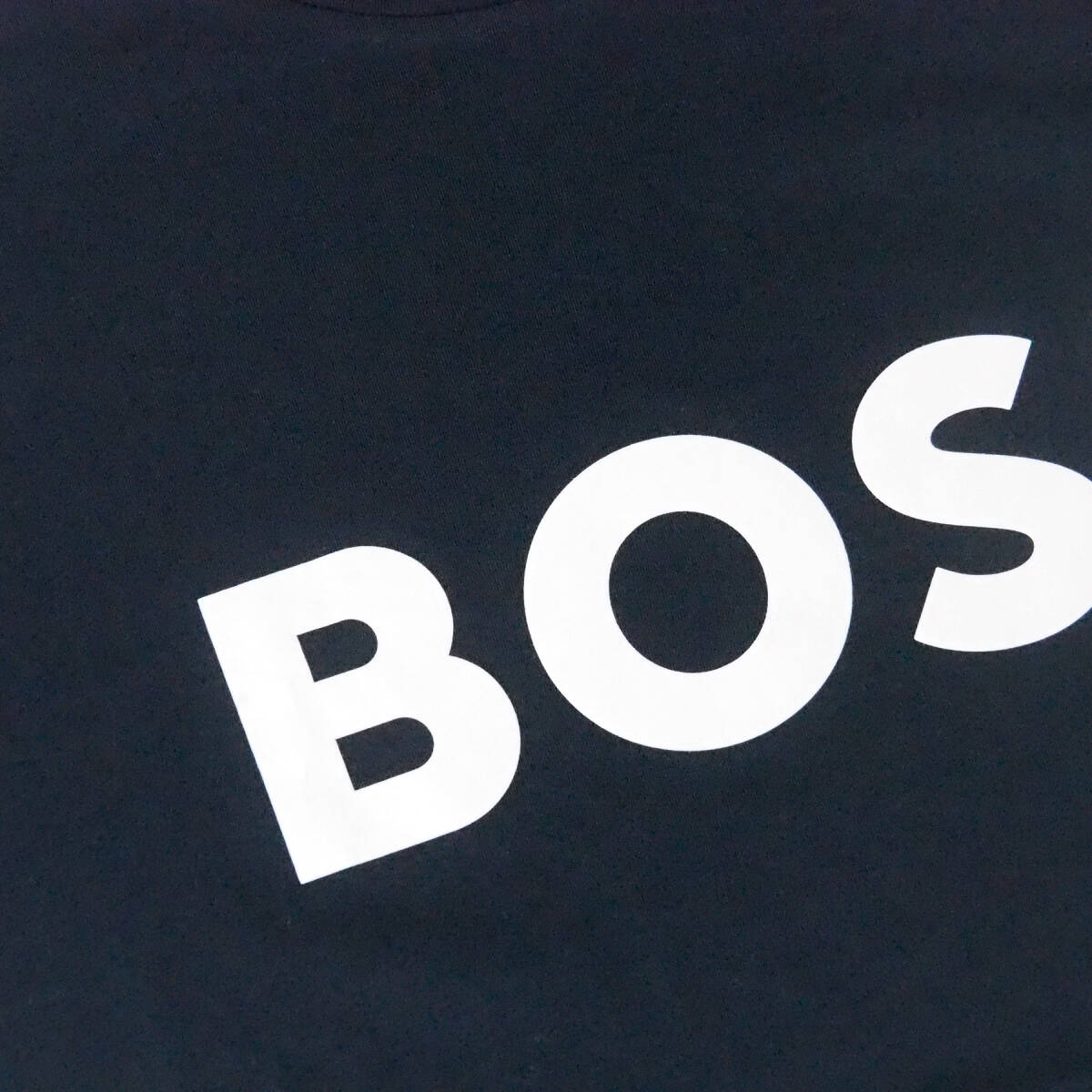 新品正規品 HUGO BOSS ヒューゴ ボス オレンジ メンズ 半袖 オーガニック コットン コントラストロゴ Tシャツ 大谷翔平 ネイビー XXLの画像4