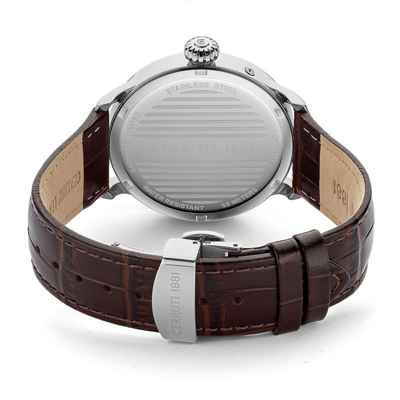 新品 チェルッティCERRUTI1881 クラシカルなムーンフェイズ 高級イタリアブランド セルッティ グリーン超激レア日本未発売 メンズ腕時計の画像8