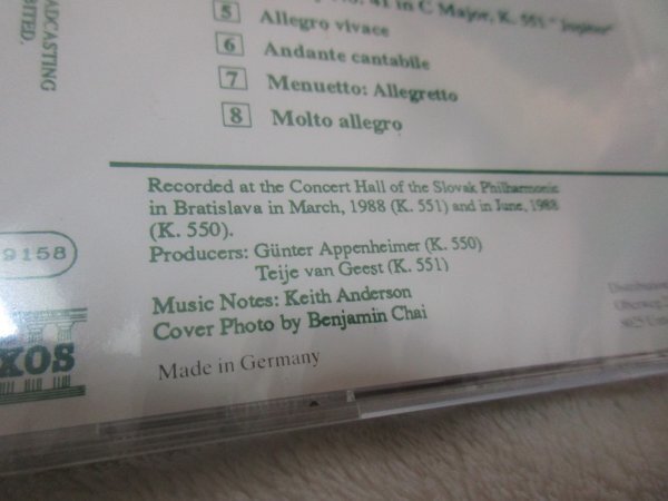 NAXOS//　モーツァルト：交響曲第40番、第41番「ジュピター」【CD】未開封//　カペラ・イストロポリターナ／ワーズワース指揮_画像3