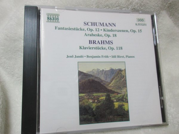 NAXOS// シューマン：アラベスク／子供の情景／幻想小曲集／ブラームス：6つの小品【CD】イェネ・ヤンドー (ｐ)イディル・ビレット (ｐ)の画像1