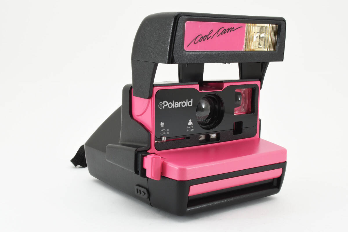 ★美品★ Polaroid Cool cam ポラロイド 600 ポラロイド インスタントカメラ ピンク ブラック　 #K2859_画像3