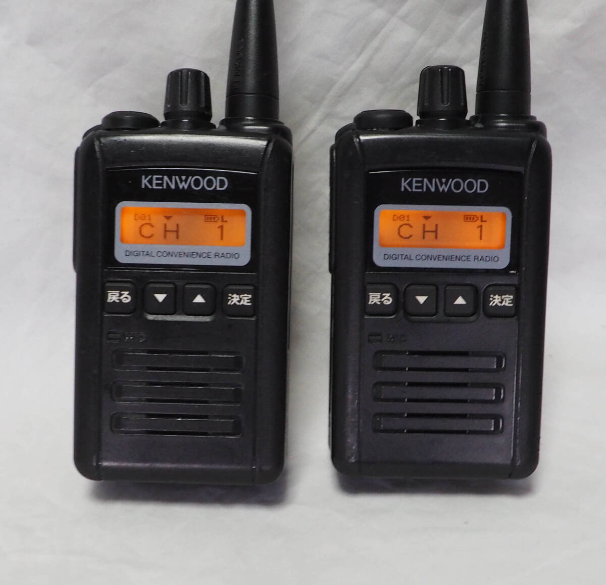 正常作動★KENWOOD ケンウッド TCP-D251C 5W デジタル簡易無線 2台セット 充電器付き 在庫最終の画像3