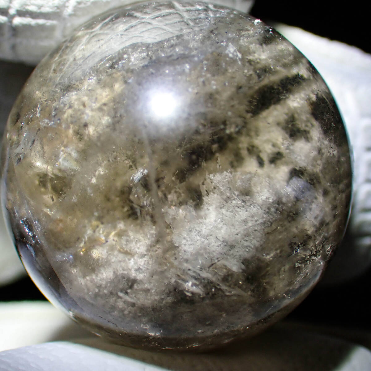 天然石 ガーデン クオーツ 金 原石 鉱物 水晶玉 風水 健康 パワーストーンの画像1
