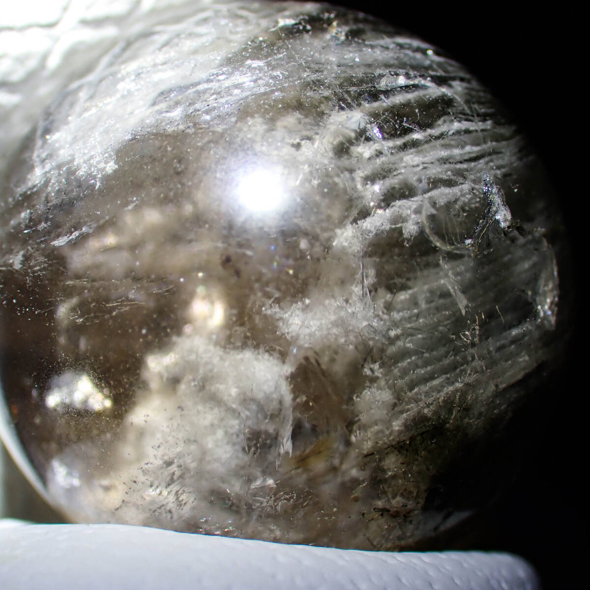 天然石 ガーデン クオーツ 金 原石 鉱物 水晶玉 風水 健康 パワーストーンの画像5