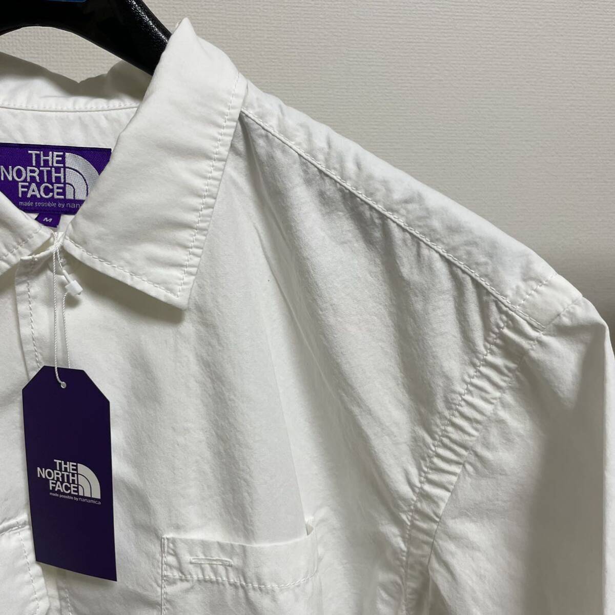 ノースフェイス パープルレーベル ナナミカ限定 Trail H/S Shirt【Mサイズ】NP3219N トレイルハーフスリーブシャツ nanamica 直営店限定 白