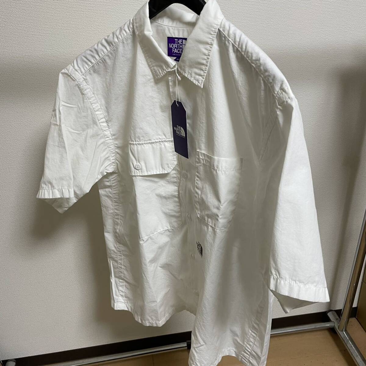 ノースフェイス パープルレーベル ナナミカ限定 Trail H/S Shirt【Mサイズ】NP3219N トレイルハーフスリーブシャツ nanamica 直営店限定 白