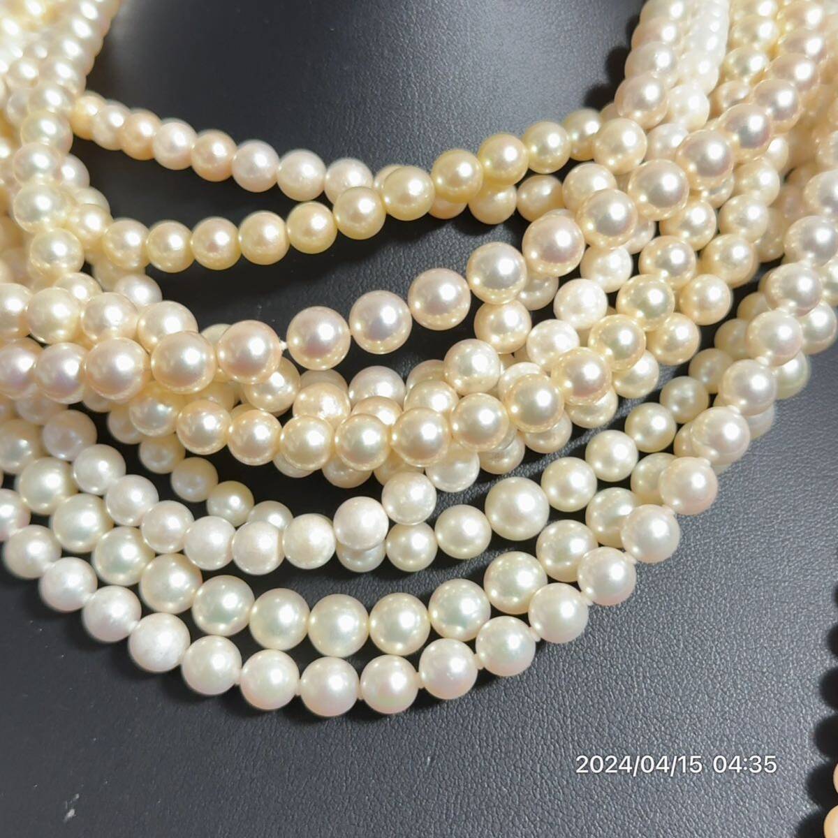 1000円〜 13まとめ 美品 pearl パール 真珠 本真珠 ネックレス 12本セット 総重量約403g 送料無料 の画像2