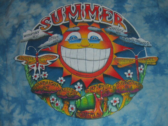 *FURTHUR (Phil Lesh Bob Weir) решетка полный dead / 2011 summer Tour футболка Thai большой / L( полный размер ширина плеча 53cm ширина 57cm длина одежды 75cm) *