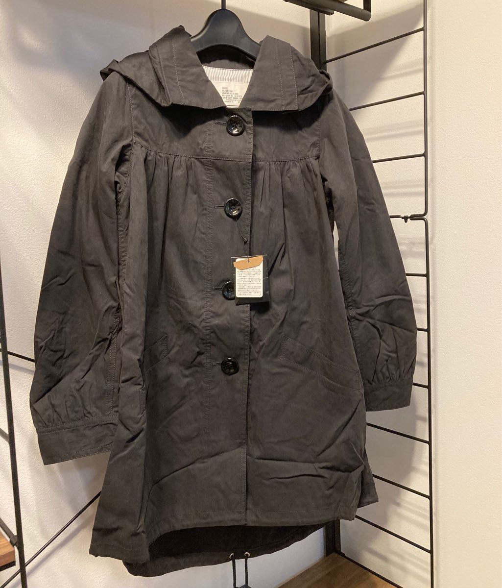 新品 タグ付き マウジー 濃グレー moussy フード取外可能 モッズコート 未使用 レディース 女性用 レディース 女性