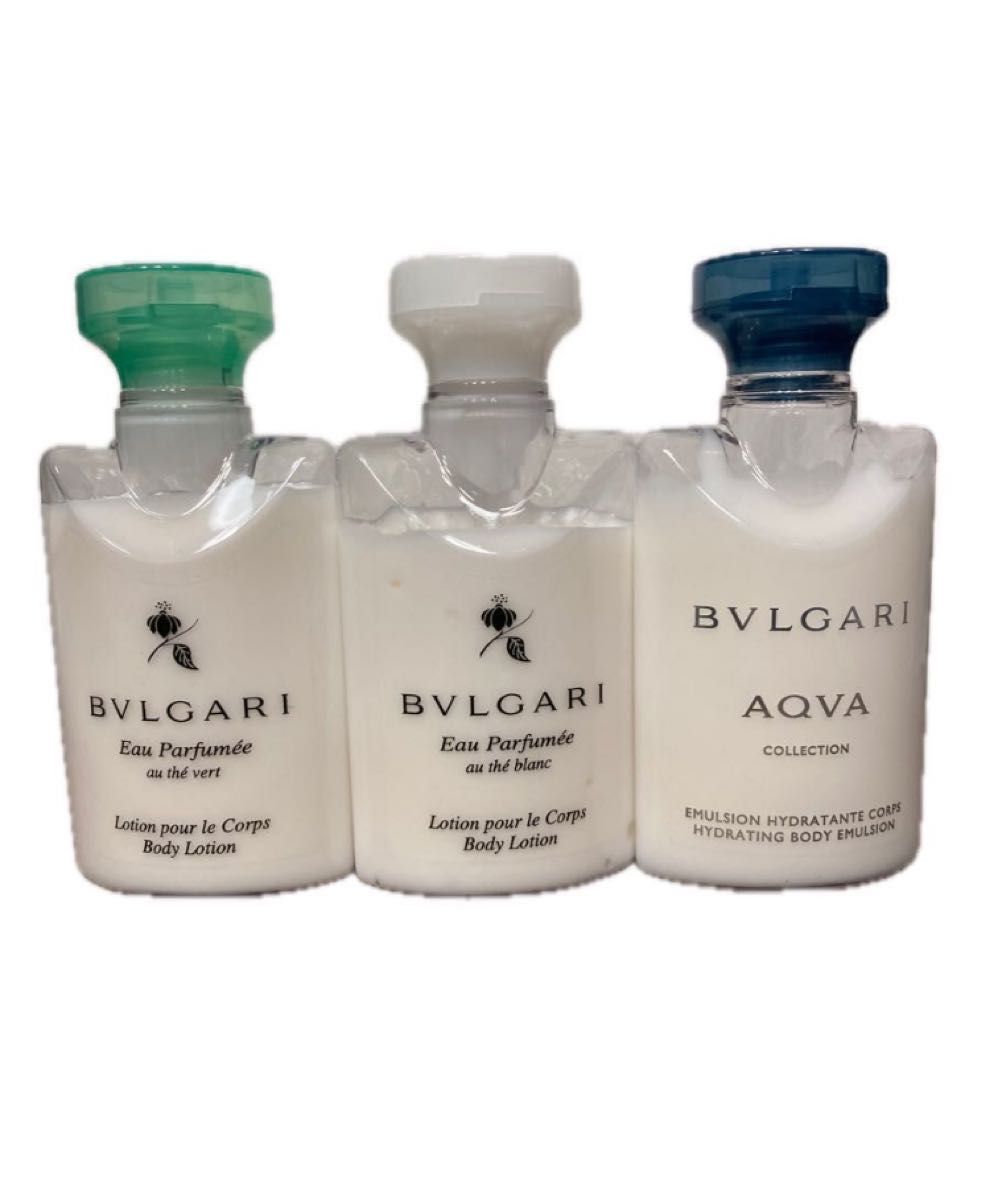 未使用  ブルガリ ボディローション BVLGARI パフメ aqva vert blanc 3種類 3本
