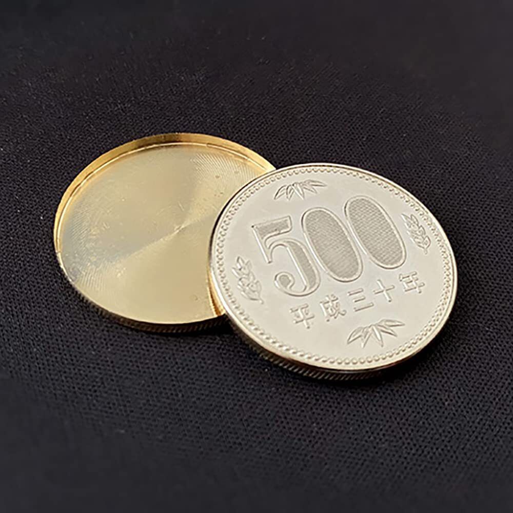 【数量限定】マジック コイン ５００円コインのエキスパンテッドシェル 近景マジック道具 ５００円コイン・レプリカシェル Yen/ _画像1