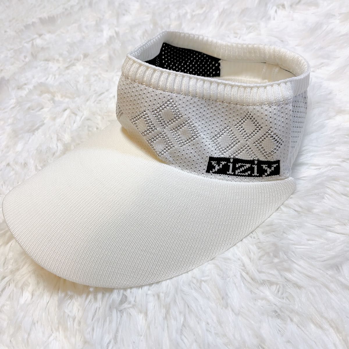 ホワイト　サンバイザー　レディース UVカット　帽子 日焼け 防止 紫外線対策 ゴルフ テニス ジョギング ランニング 帽子 
