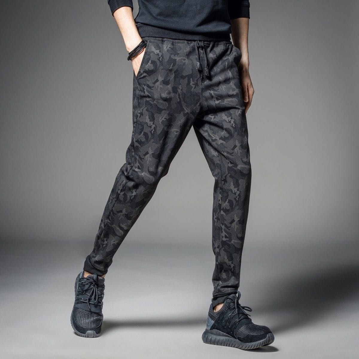 XL メンズ 迷彩ズボン ジョガーパンツ スキニー スエット ジャージ 韓国ファッション  リラックス 父の日　プレゼント